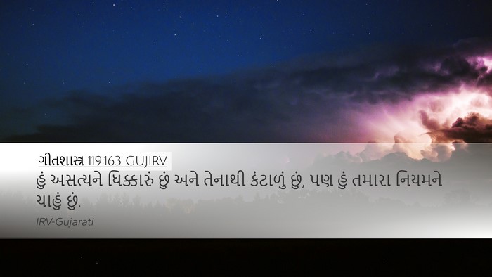 ગીતશાસ્ત્ર 119:163 GUJIRV Bible Verse Image