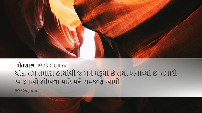 ગીતશાસ્ત્ર 119:73 GUJIRV Bible Verse Image