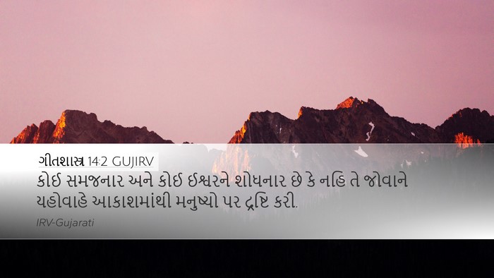 ગીતશાસ્ત્ર 14:2 GUJIRV Bible Verse Image