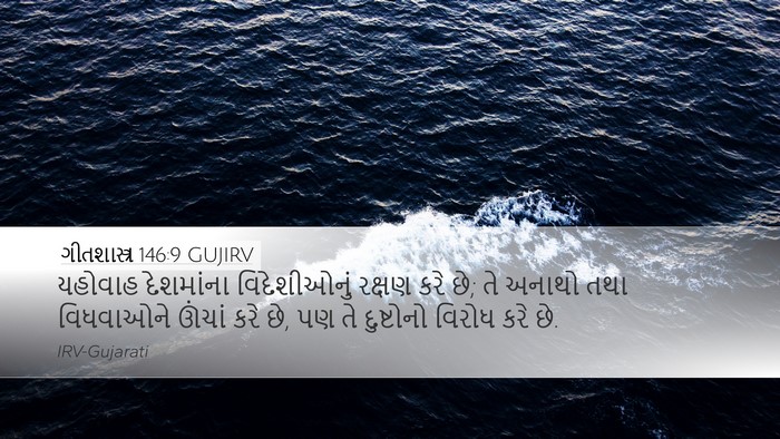 ગીતશાસ્ત્ર 146:9 GUJIRV Bible Verse Image