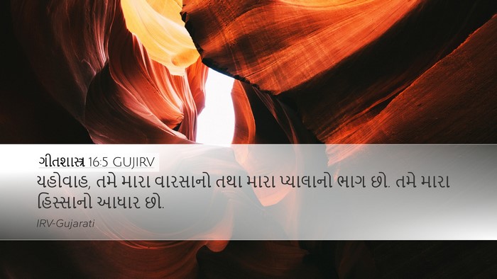 ગીતશાસ્ત્ર 16:5 GUJIRV Bible Verse Image