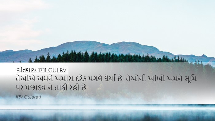 ગીતશાસ્ત્ર 17:11 GUJIRV Bible Verse Image