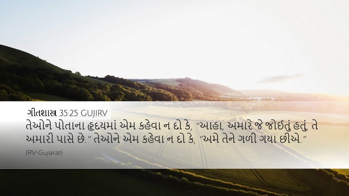 ગીતશાસ્ત્ર 35:25 GUJIRV Bible Verse Image