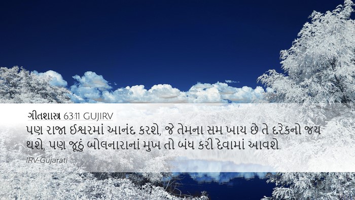 ગીતશાસ્ત્ર 63:11 GUJIRV Bible Verse Image