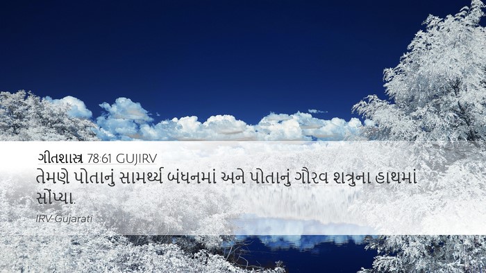 ગીતશાસ્ત્ર 78:61 GUJIRV Bible Verse Image