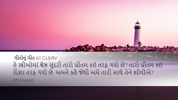 ગીતોનું ગીત 6:1 GUJIRV Bible Verse Image