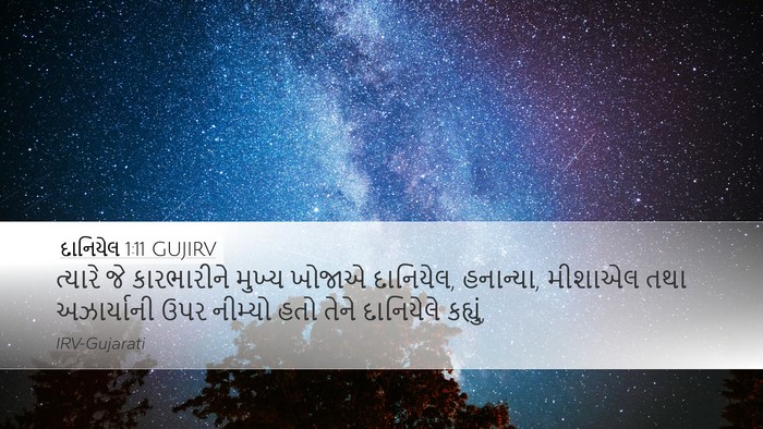 દાનિયેલ 1:11 GUJIRV Desktop Wallpaper - ત્યારે જે - Desktop Bible Verse Wallpaper