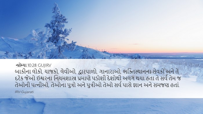 નહેમ્યા 10:28 GUJIRV Bible Verse Image