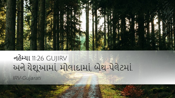 નહેમ્યા 11:26 GUJIRV Bible Verse Image