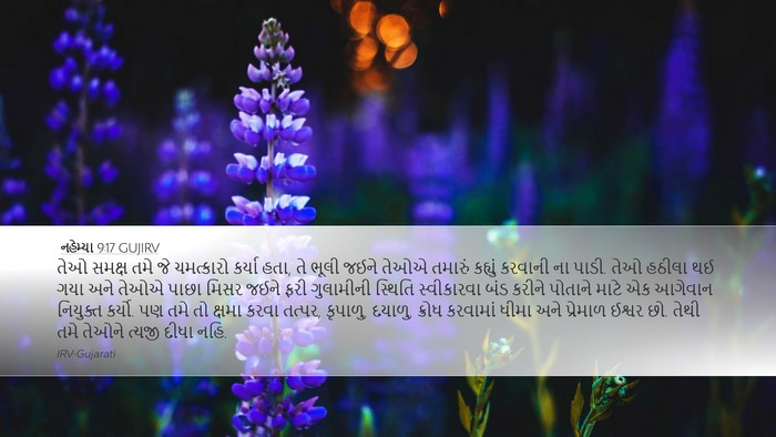 નહેમ્યા 9:17 GUJIRV Bible Verse Image