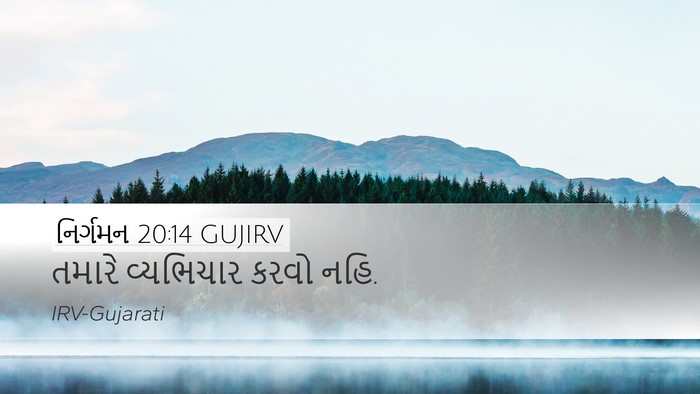 નિર્ગમન 20:14 GUJIRV Bible Verse Image