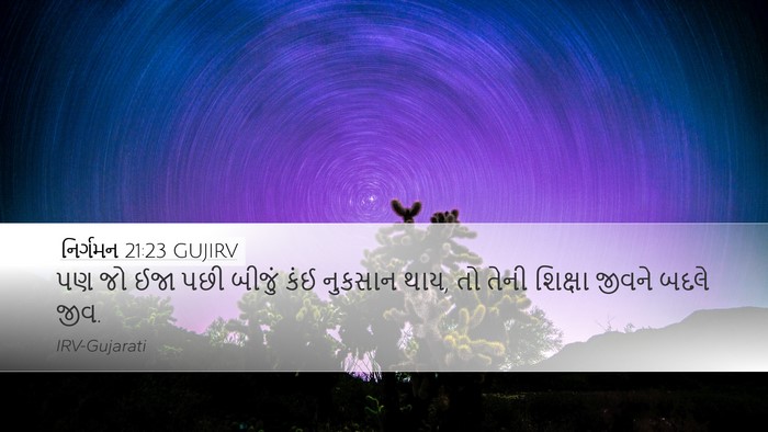 નિર્ગમન 21:23 GUJIRV Bible Verse Image