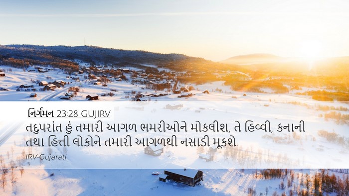 નિર્ગમન 23:28 GUJIRV Bible Verse Image