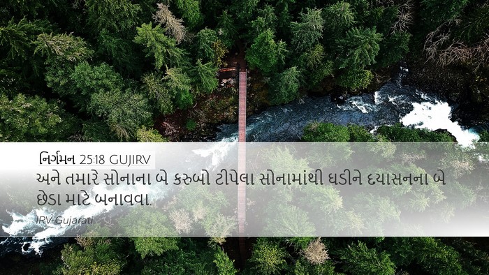 નિર્ગમન 25:18 GUJIRV Bible Verse Image