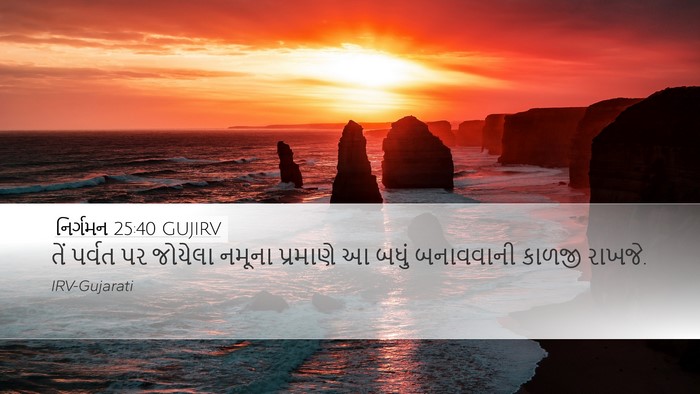 નિર્ગમન 25:40 GUJIRV Bible Verse Image
