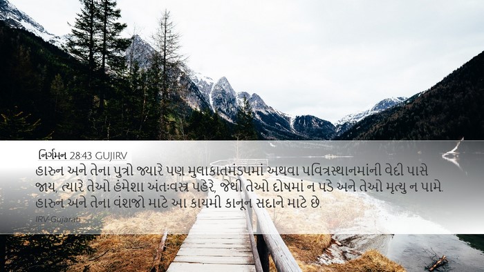 નિર્ગમન 28:43 GUJIRV Bible Verse Image