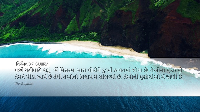 નિર્ગમન 3:7 GUJIRV Bible Verse Image