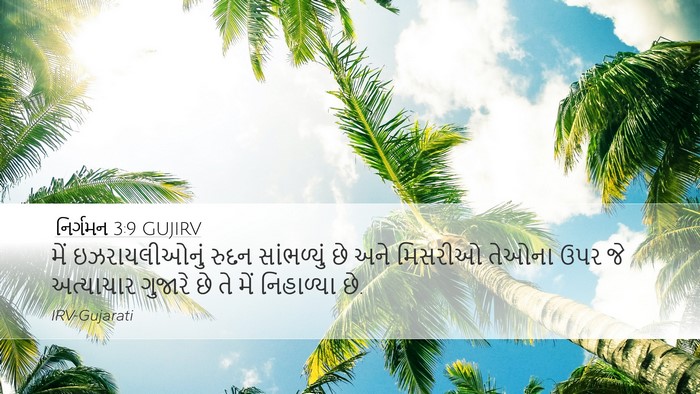 નિર્ગમન 3:9 GUJIRV Bible Verse Image