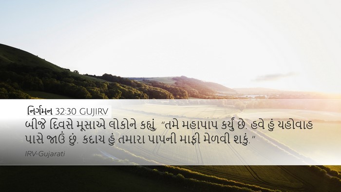 નિર્ગમન 32:30 GUJIRV Bible Verse Image