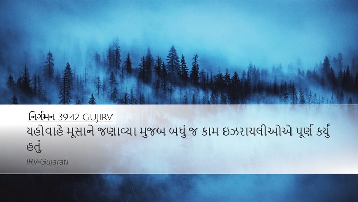 નિર્ગમન 39:42 GUJIRV Bible Verse Image
