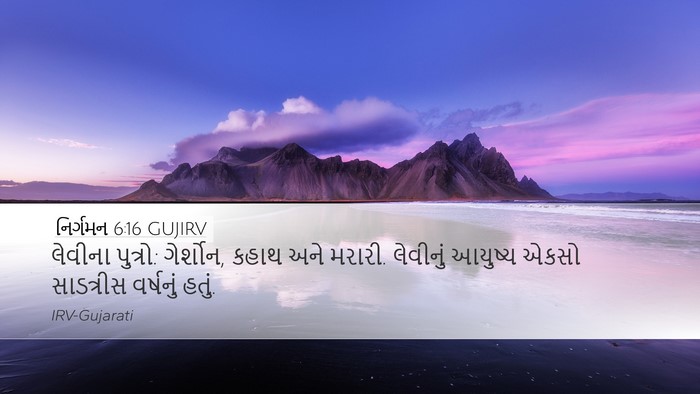 નિર્ગમન 6:16 GUJIRV Bible Verse Image