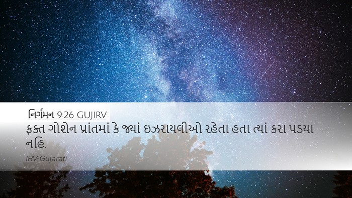 નિર્ગમન 9:26 GUJIRV Bible Verse Image