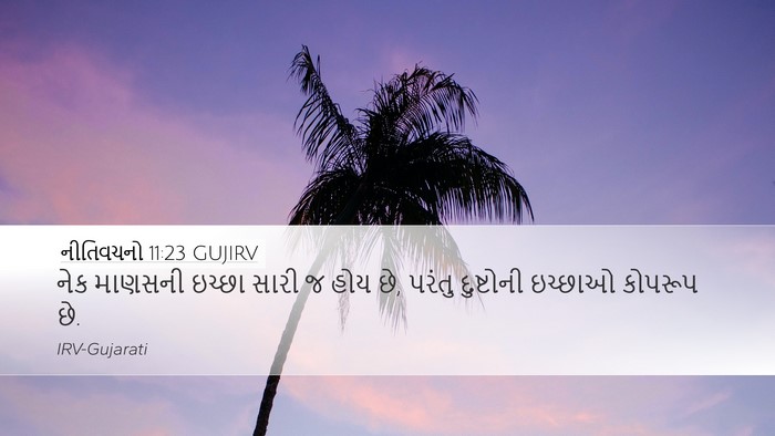 નીતિવચનો 11:23 GUJIRV Bible Verse Image