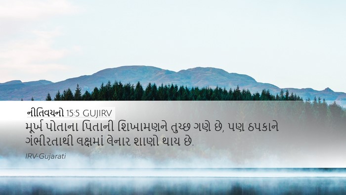 નીતિવચનો 15:5 GUJIRV Bible Verse Image