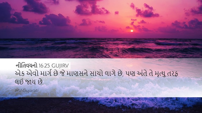 નીતિવચનો 16:25 GUJIRV Bible Verse Image