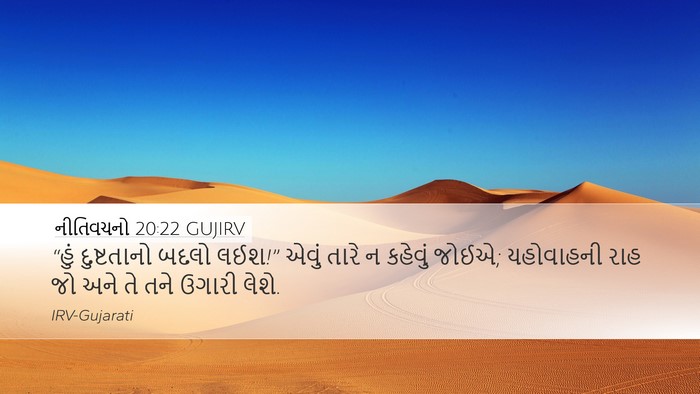 નીતિવચનો 20:22 GUJIRV Bible Verse Image