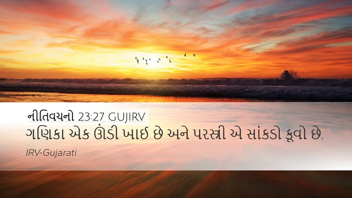 નીતિવચનો 23:27 GUJIRV Bible Verse Image