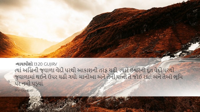 ન્યાયાધીશો 13:20 GUJIRV Bible Verse Image