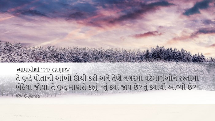 ન્યાયાધીશો 19:17 GUJIRV Bible Verse Image