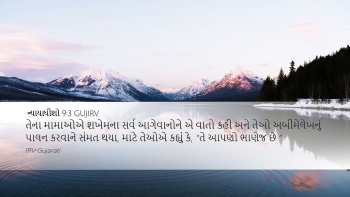 ન્યાયાધીશો 9:3 GUJIRV Bible Verse Image
