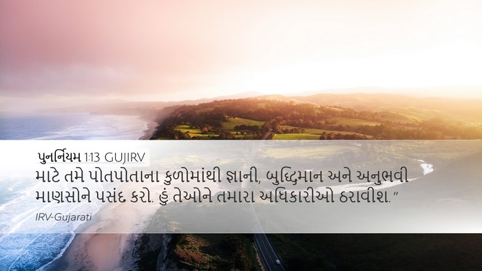 પુનર્નિયમ 1:13 GUJIRV Bible Verse Image