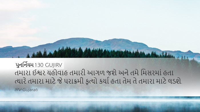 પુનર્નિયમ 1:30 GUJIRV Bible Verse Image