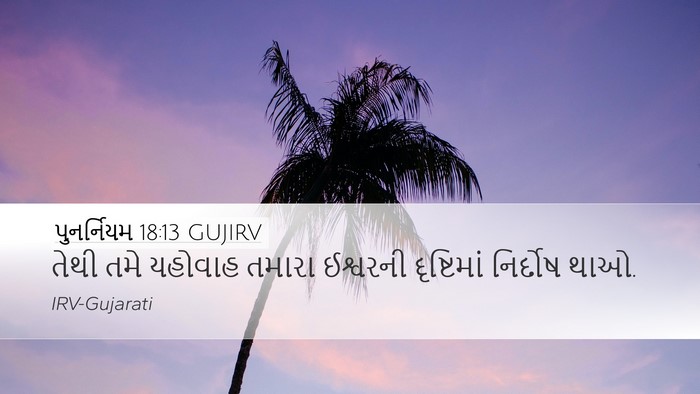 પુનર્નિયમ 18:13 GUJIRV Bible Verse Image