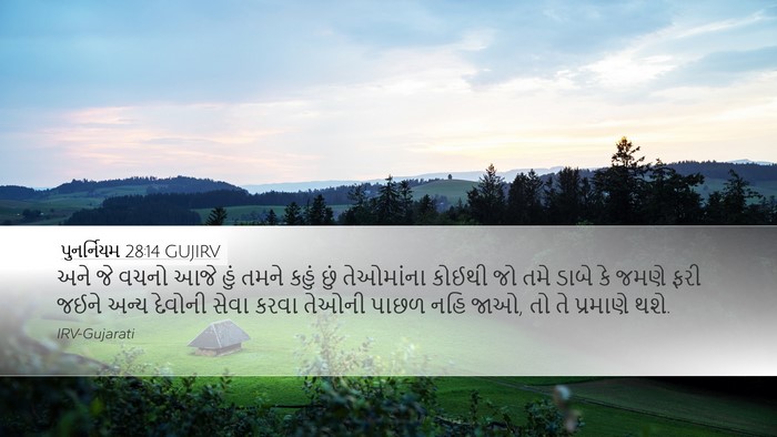 પુનર્નિયમ 28:14 GUJIRV Bible Verse Image