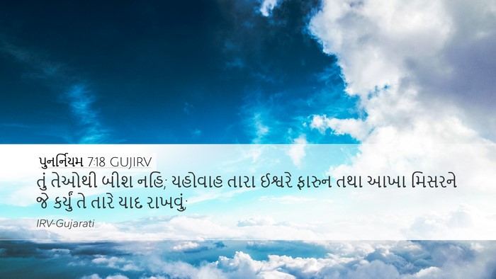 પુનર્નિયમ 7:18 GUJIRV Bible Verse Image