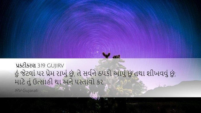 પ્રકટીકરણ 3:19 GUJIRV Bible Verse Image