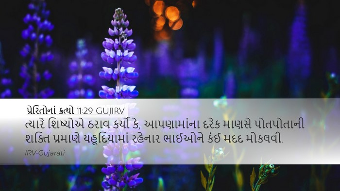 પ્રેરિતોનાં ક્રત્યો 11:29 GUJIRV Bible Verse Image