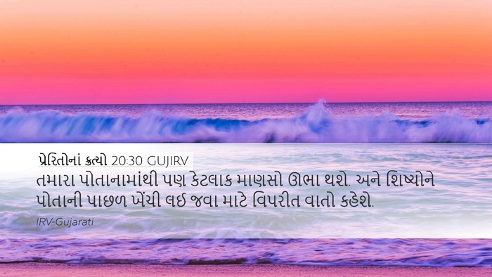 પ્રેરિતોનાં ક્રત્યો 20:30 GUJIRV Bible Verse Image