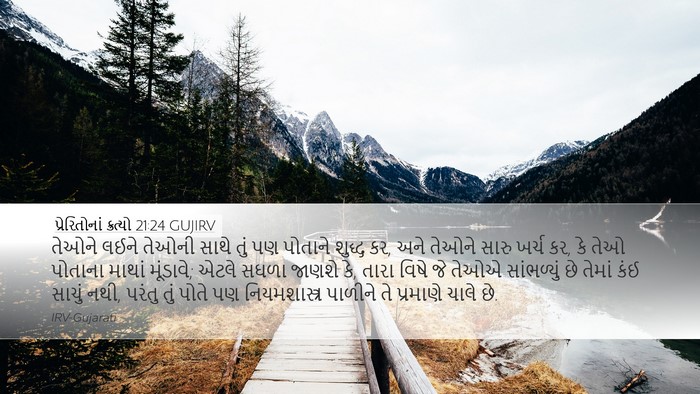 પ્રેરિતોનાં ક્રત્યો 21:24 GUJIRV Bible Verse Image