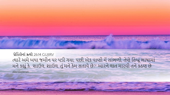 પ્રેરિતોનાં ક્રત્યો 26:14 GUJIRV Bible Verse Image