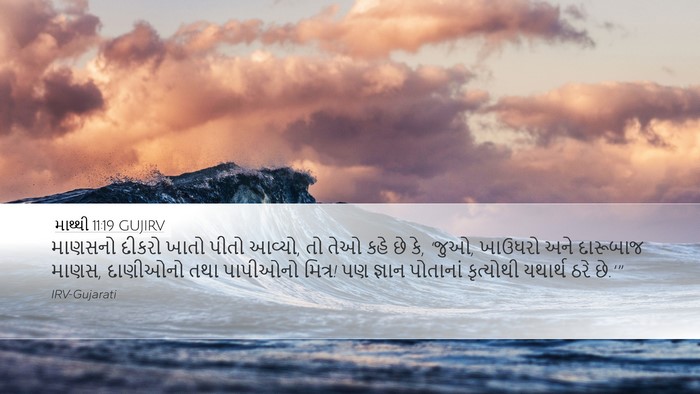 માથ્થી 11:19 GUJIRV Bible Verse Image