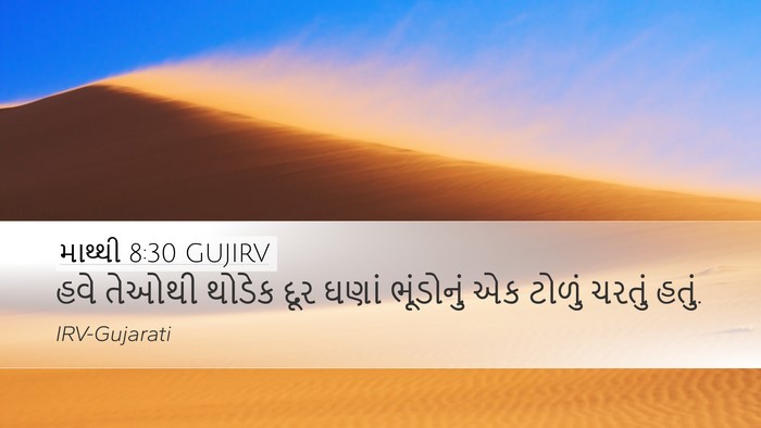 માથ્થી 8:30 GUJIRV Bible Verse Image