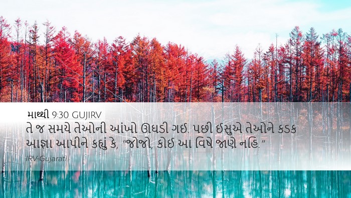 માથ્થી 9:30 GUJIRV Bible Verse Image