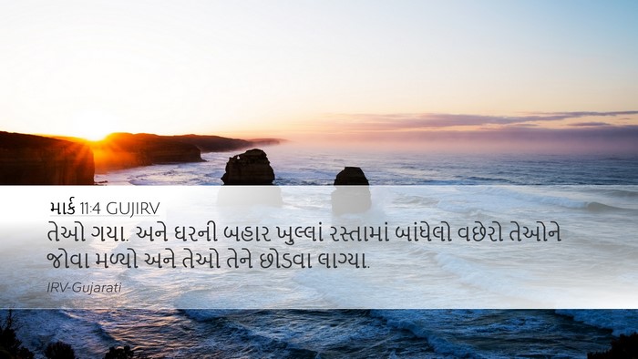 માર્ક 11:4 GUJIRV Bible Verse Image