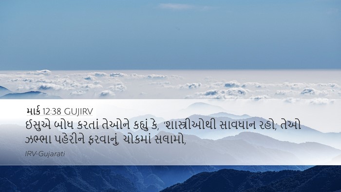 માર્ક 12:38 GUJIRV Bible Verse Image