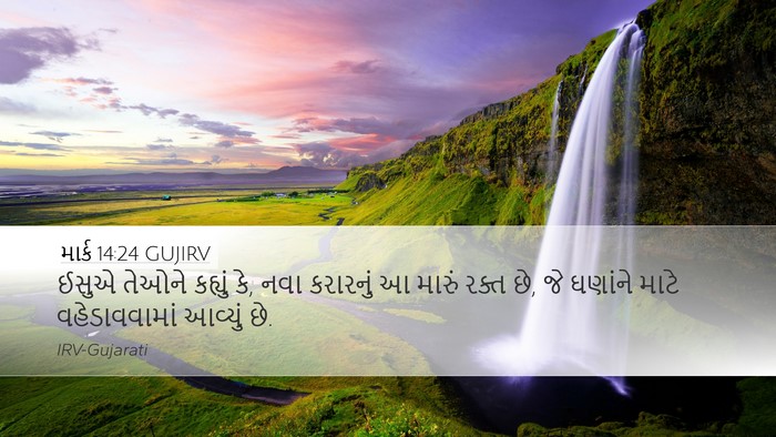 માર્ક 14:24 GUJIRV Bible Verse Image